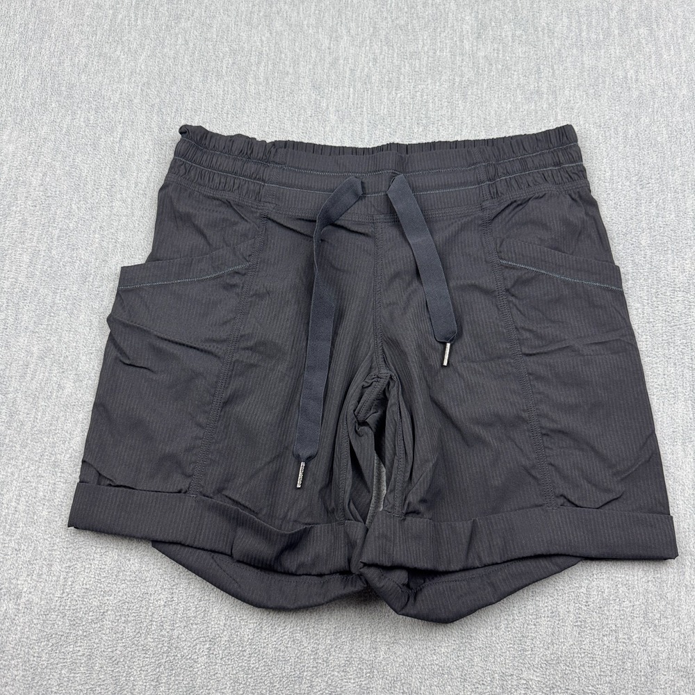 Lululemon Athletica Shorts Womens 4 Black Play In The Sun Signature Side Pockets